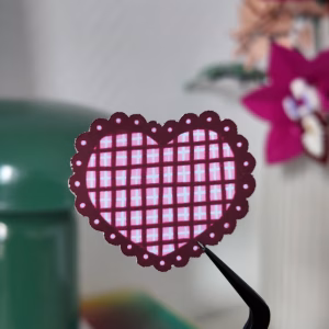 Sticker dentelle rose